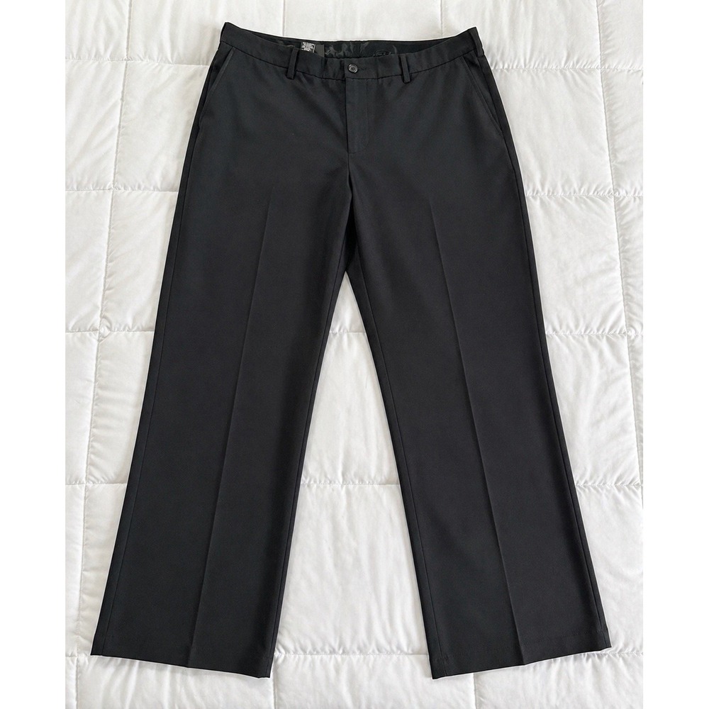 Pebble Beach Performance Golf Pants Mens 40x32 Black Stretch (137)